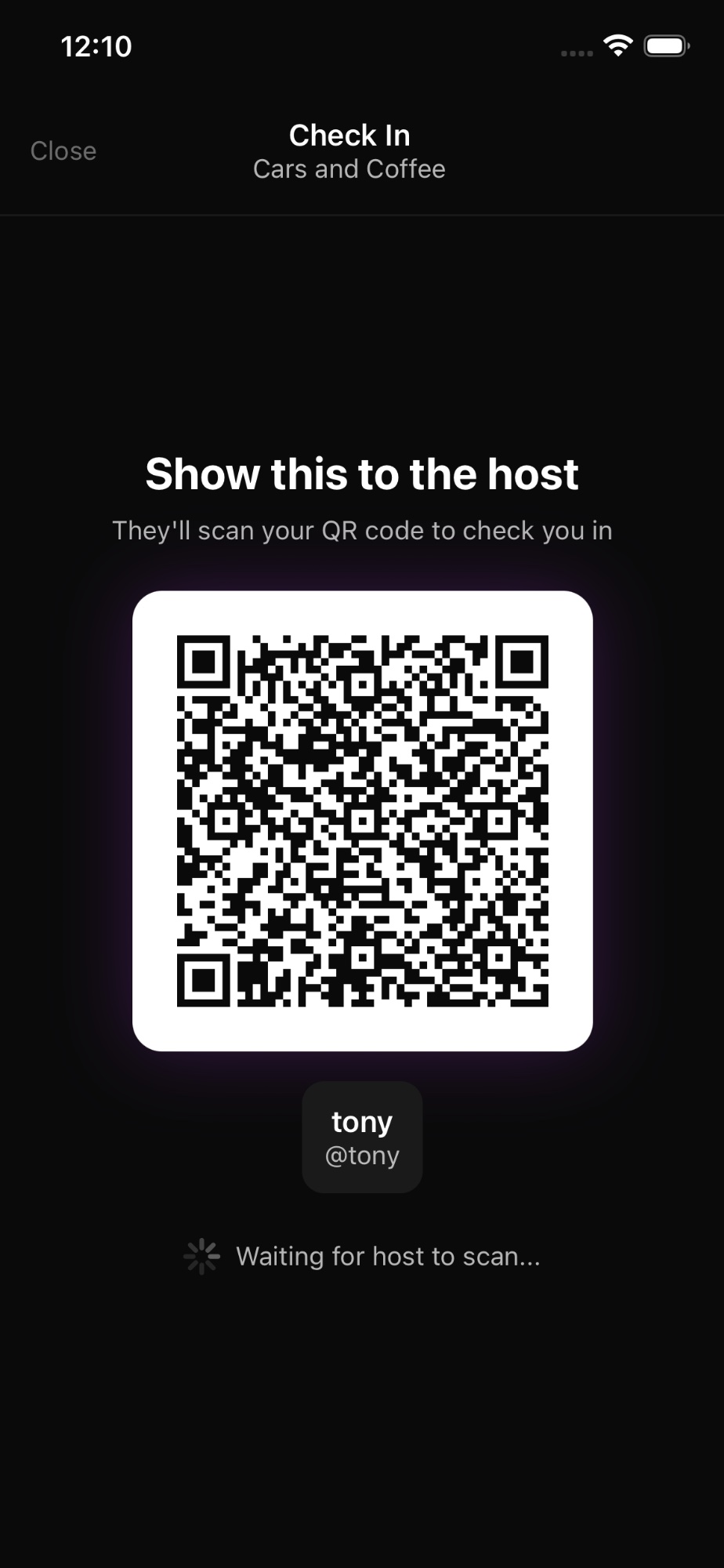 QR check-in